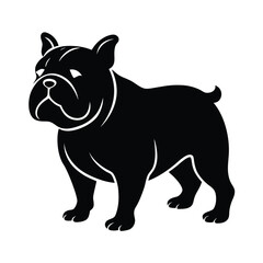 vector illustration of an english bulldog