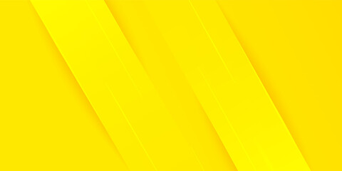 Abstract modern bright yellow gradient background. Trendy simple diagonal dynamic geometric stripes vector design with shine lines and shadow.