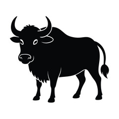 vector illustration of a bull