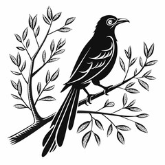 cuckoo black silhouette icon vector
