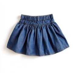 Blue denim child's skirt