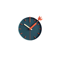 Simple Clock with Bold Arrow