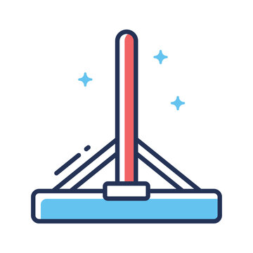 Catch a sight of this modern line icon of glass wiper