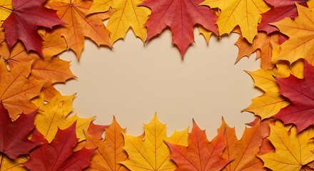 Fototapeta premium Autumn's Ember Embrace AI Generated