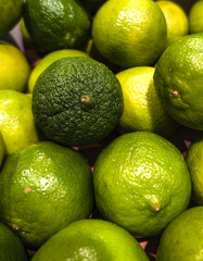 a lot of fresh green limes