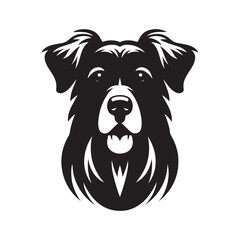 black dog with a bone