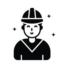 A customizable glyph style icon of labour