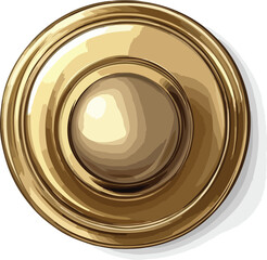 Door Knob vector illustration, isolated on white