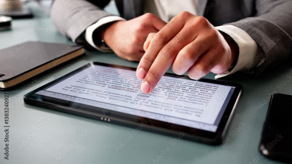 Aufkleber Digital Editor Corrects Errors In Manuscript
