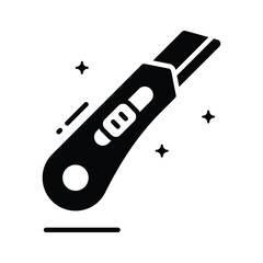 Well crafted premium icon depicting cutter, glyph style
