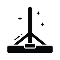 Catch a sight of this modern glyph icon of glass wiper