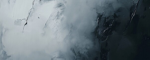 Abstract oil painting background blending gray and black colors