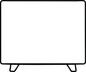 TV vector isolated on white background
