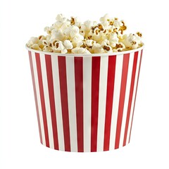 Popcorn in striped container