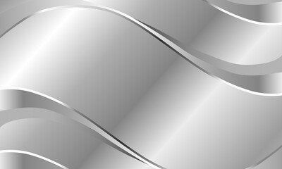 Silver Abstract Background with Metallic Effect
