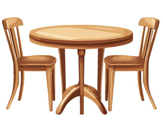table chair dining vector art