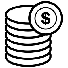 vector illustration of a dollar sign