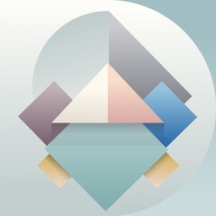 Asymmetric Gradient Abstract Shape Background with Simple Style