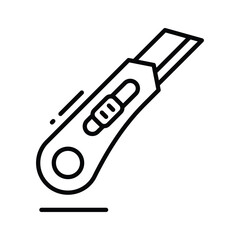 Well crafted premium icon depicting cutter, linear style