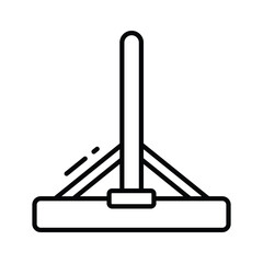 Catch a sight of this modern line icon of glass wiper