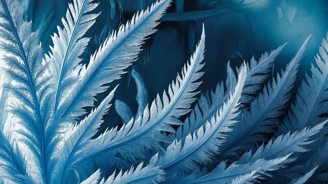 Frosty design on clear background. Cold weather
