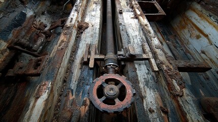 Large bore drill head positioned over thick steel pipe segment