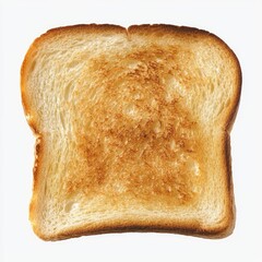 Crispy toasted bread slice.  Golden brown, perfectly toasted