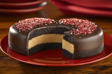 Chocolate Cake Slice, Festive Dessert