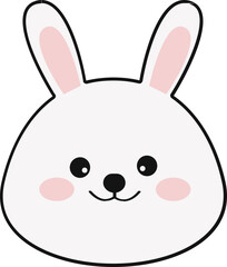 토끼 캐릭터 얼굴
