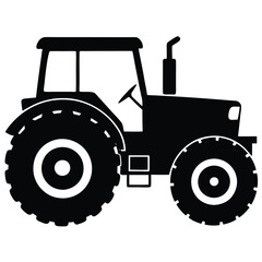 Tractor Silhouette Line Art  Perfect for Web, Mobile & Print Design