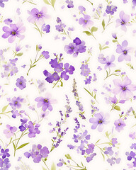 Creative 2D Doodle seamless pattern Floral or flower Illustrations