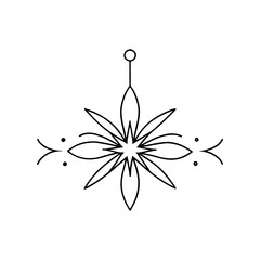 Fireworks glow ornament silhouette