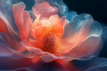 Space-Adapted Flora – Abstract Artistic Vision of Plants Thriving in Vacuum