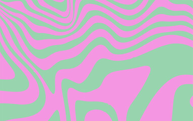 Abstract vector illustration featuring wavy zebra-like lines on a background, creating a modern, psychedelic, and eye-catching pattern suitable for trendy graphic designs.