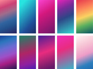 Obraz premium Gradient Background With Portrait and Simple Style 