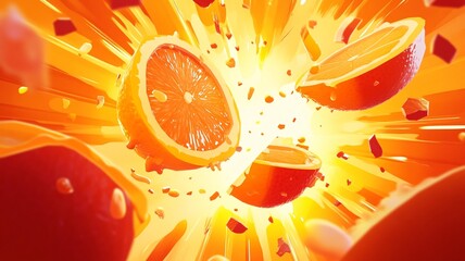 A poster background fruit