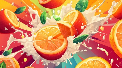 A poster background fruit