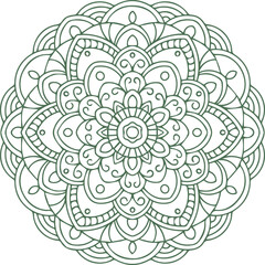 Beautiful flower art and mandala vector design