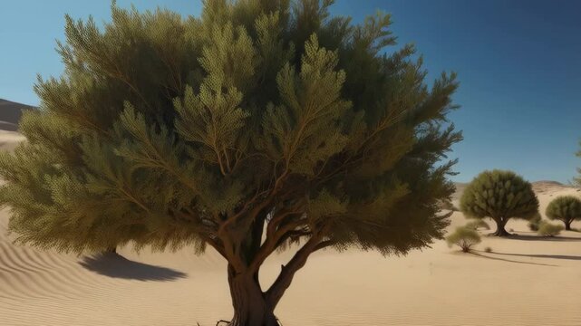 palm trees in the desert
