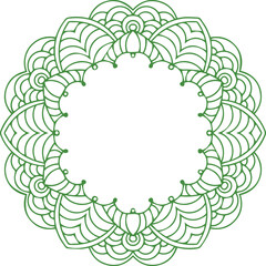 Beautiful flower art and mandala vector design