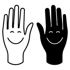 Obraz premium human hand vector illustration