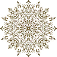Beautiful flower art and mandala vector design