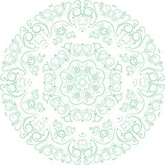 Beautiful flower art and mandala vector design