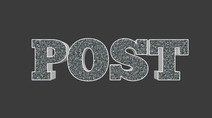 Glitter Text Effect Graphic Design with Shiny Silver Background