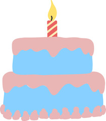 케이크, 생일, 벡터, 먹을것, 감미로운, celebration, 디저트, 해피, 양초, 분홍, 당, 컵케이크, 공휴일, 크림, 결혼, 데코, 유명