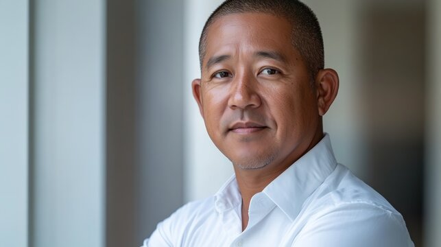 Diverse professional portrait, soft light, minimal background, conveying unity and professionalism.