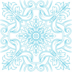 Beautiful flower art and mandala vector design