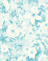 Creative 2D Doodle seamless pattern Floral or flower Illustrations