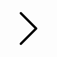 Arrow right icon vector sign