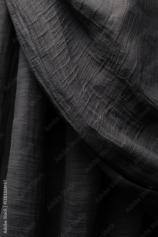 Poster black fabric texture background showing soft material